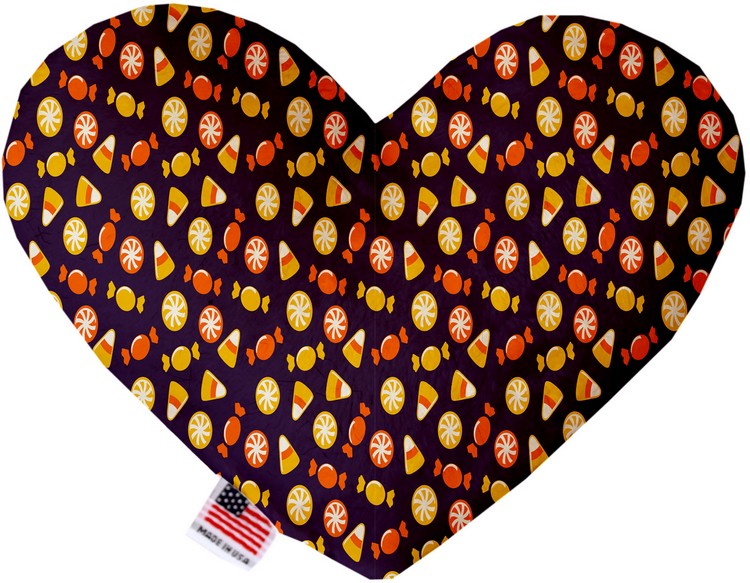 Halloween Candy Confetti 8 Inch Heart Dog Toy